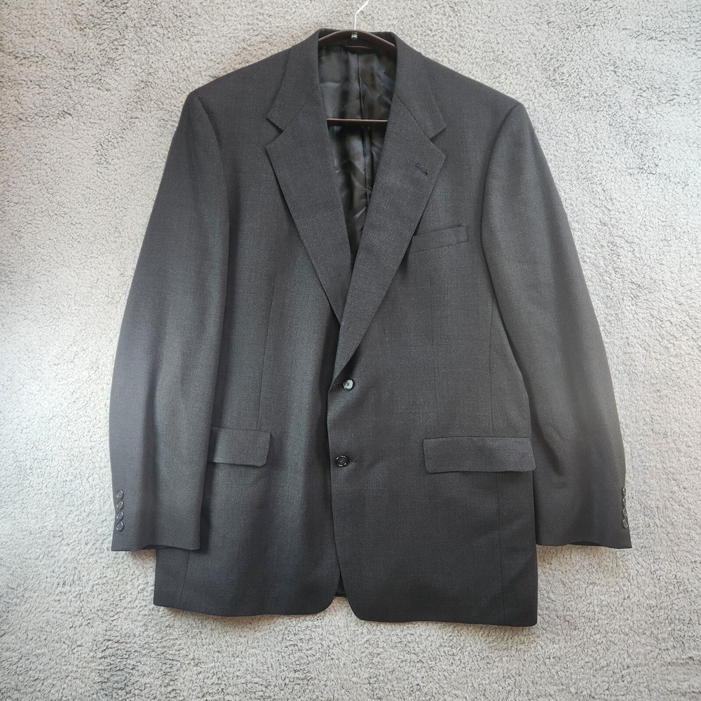 Hart Schaffner‎ & Marx, Dayton's Suit Coat - Men's Size 46 XL Gray/Dark Gray